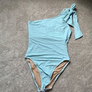 NWOT JCrew Italian Tie Shoulder One Piece Swimsuit